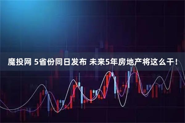 魔投网 5省份同日发布 未来5年房地产将这么干！